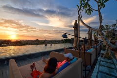 Sunset at Sky Pool